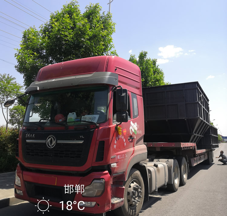 Delivery of the shell of the wet electrostatic precipitator for tail gas treatment in the cyanuric acid industry