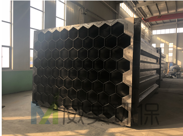 Square-assembled anode modules for wet electrostatic precipitators