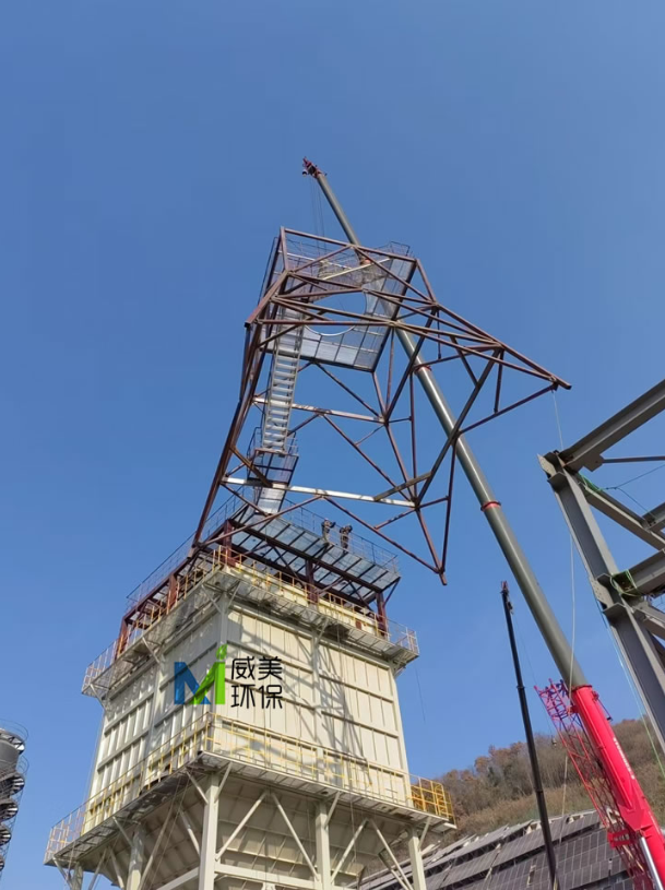 Hoisting of Frame of 20,000 Nm3/h Wet Electrostatic Precipitator for Desulfurization Tail Gas